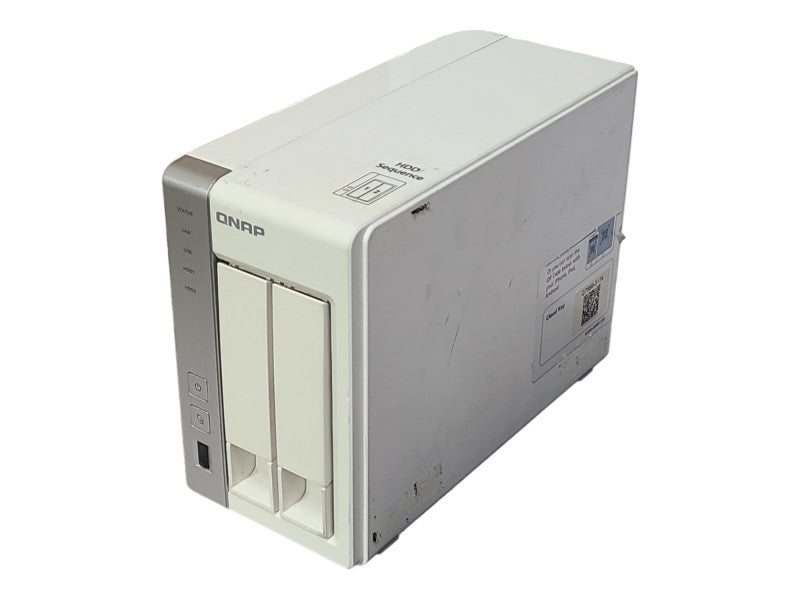QNAP TS-231 2-Bay NAS Server with 2x 3TB HDDs, Tested & Working