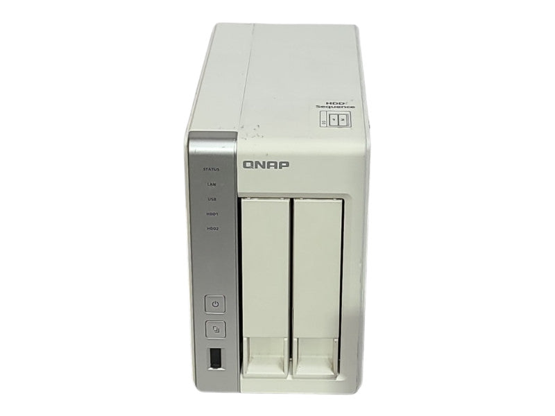 QNAP TS-231 2-Bay NAS Server with 2x 3TB HDDs, Tested & Working