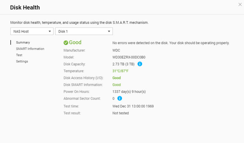 QNAP TS-231 2-Bay NAS Server with 2x 3TB HDDs, Tested & Working
