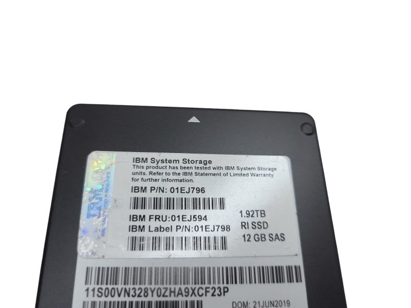 1.6TB SAS SSD 2.5\\"IBM P01EJ796  MZILT1T9HAJQ-000M3 100% Health &