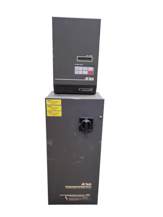 LENZE AC TECH 400/480V 10HP, MH4100BNF134 -Variable Frequency Drive w fuse bx %