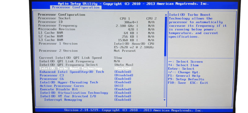 2U Server | Xeon E5-2620 v2 | 32GB RAM | No HDD | Intel Embedded RAID Q