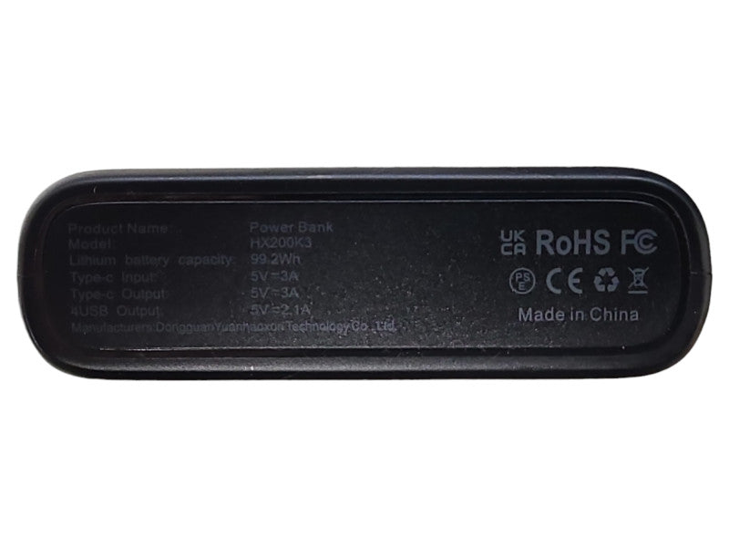 Solar Charger Power Bank 36800mAh, 5 Outputs Portable PowerBank