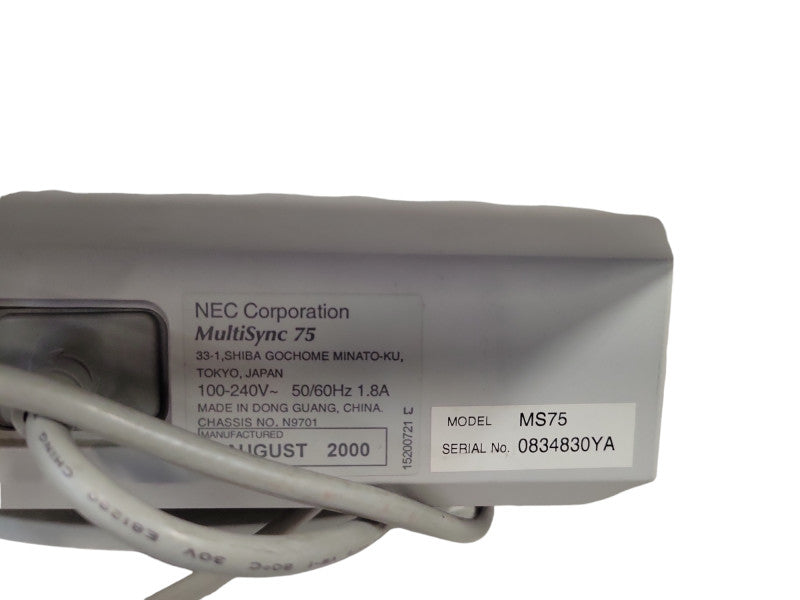 NEC MultiSync 75 CRT Monitor - 17\\" 1280 x 1024 @ 55 to 66Hz %