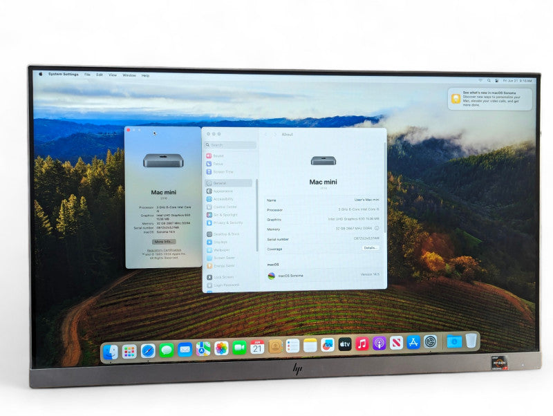Upgraded Apple Mac mini Late 2018 Intel i5-8500B @ 3.00GHz 32GB RAM 1TB SSD  -