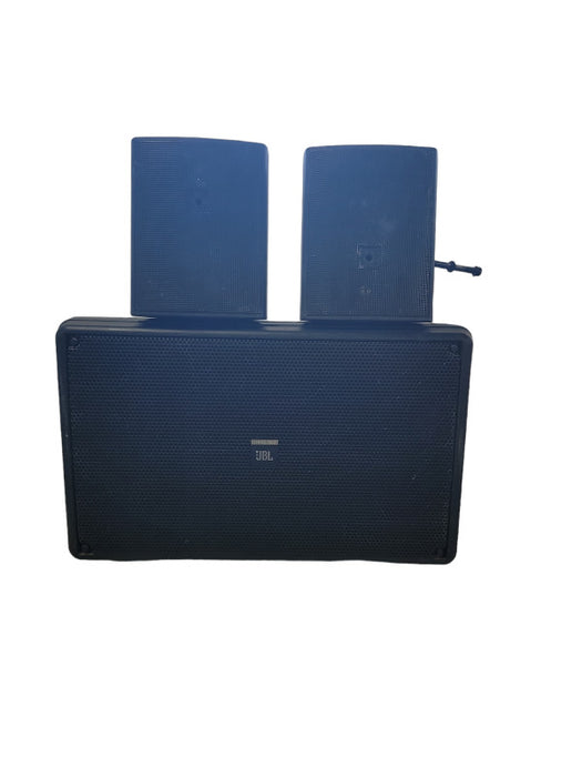 JBL Control SB-210 Speaker and 2x Control 25 Side Speakers Outdoor/Indoor