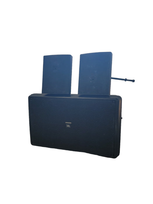 JBL Control SB-210 Speaker and 2x Control 25 Side Speakers Outdoor/Indoor