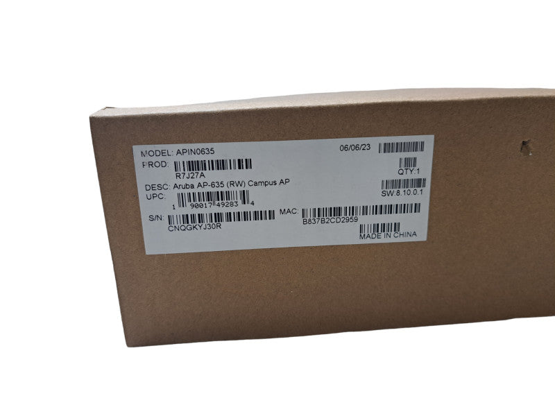 NEW Aruba R7J27A AP-635-RW Tri Band 802.11ax 3.90Gbit/s Wireless Access Point Q