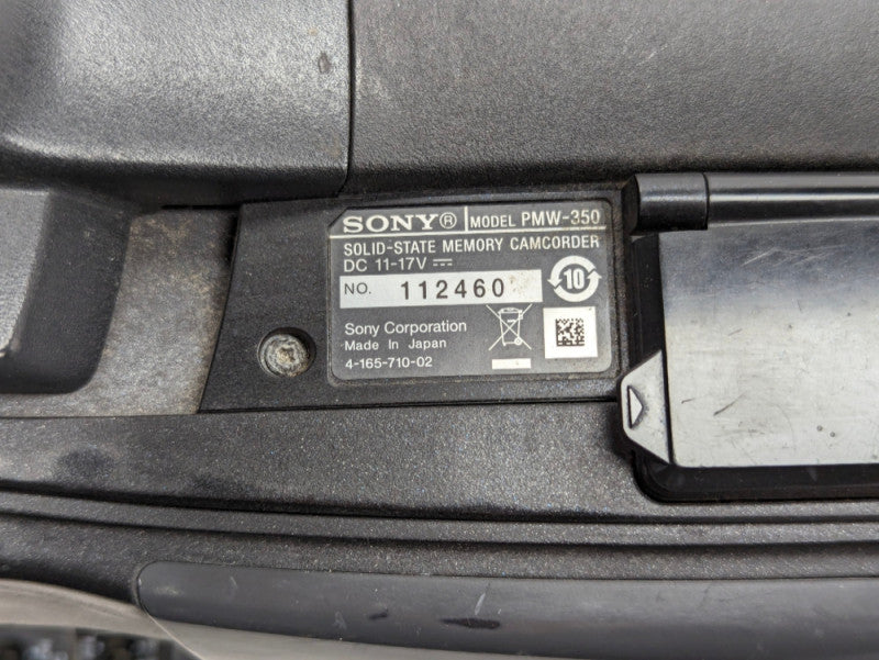 SONY PMW-350 112460 Solid-State Memory Camcorder Cinealta HD SXCAM Ex EXmor R -