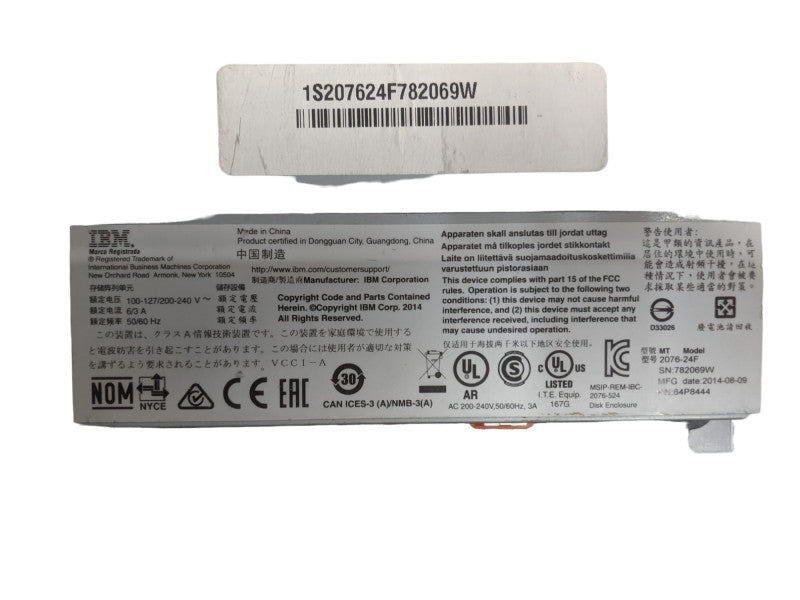 IBM 2076-24F V7000 Storwize Expansion Storage Array | No HDDs *Read*