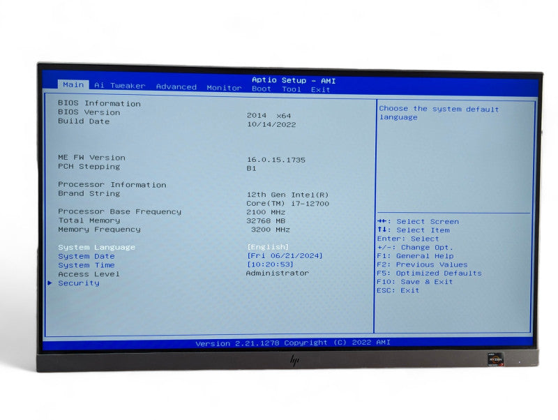 Custom PC ASUS Pro B660M-C D4 Intel Core 12th gen i7-12700 32GB RAM 512GB NVM -