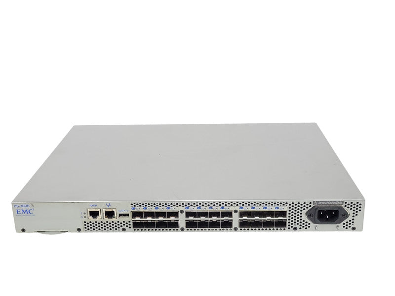 EMC2 DS-300B 24-Ports 8Gb Fiber Channel Switch 16 Active Ports _