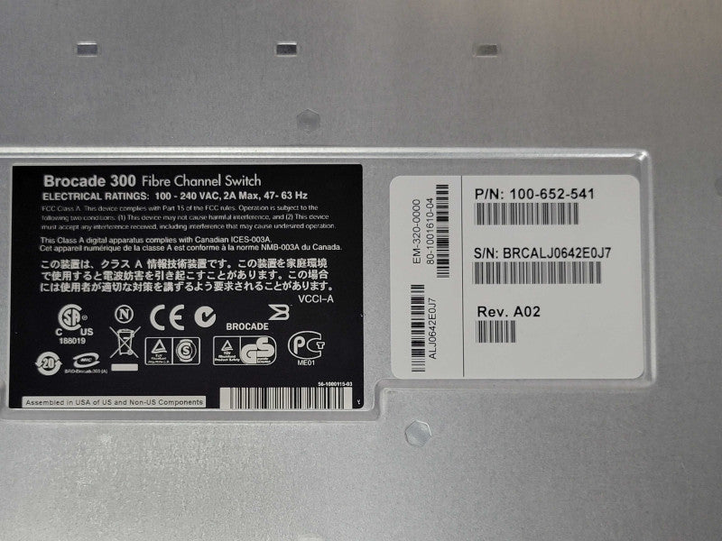EMC2 DS-300B 24-Ports 8Gb FC Switch 16 Active Ports 16x Transceivers _