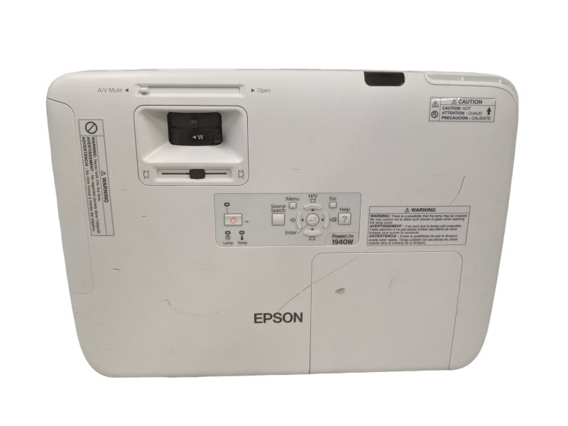 Epson PowerLite 1940W - H474A - WXGA 3LCD Projector | Lamp Hours: