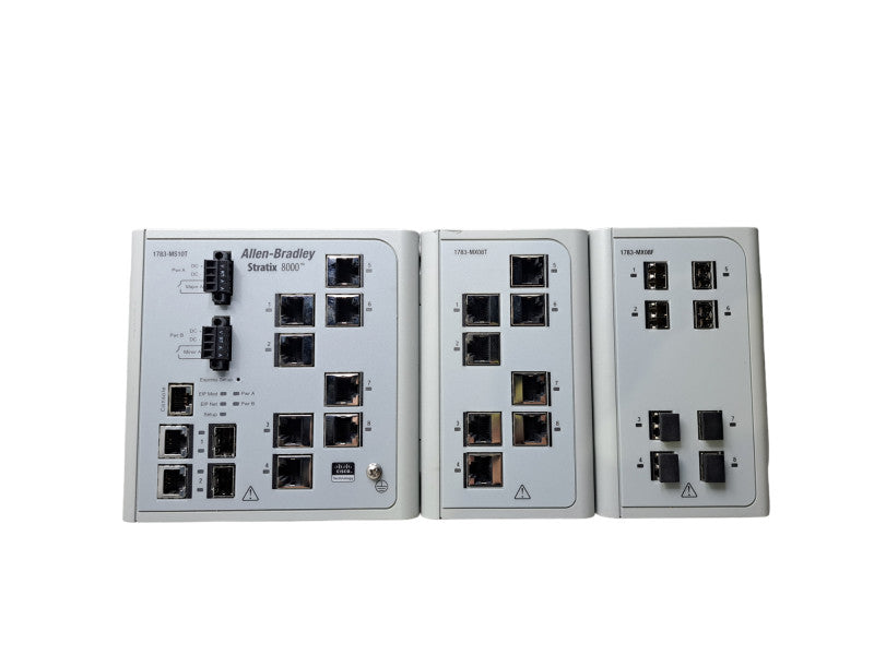Allen Bradley 1783-MS10T Stratix 8000 Ethernet Switch | + 1783-MX08T & MX08F