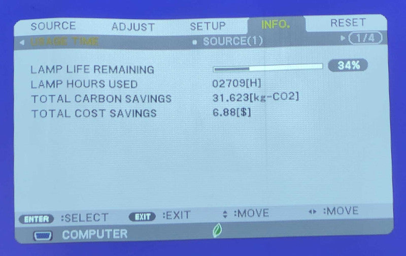 NEC NP-M323X HDMI & VGA 1024x768 Projector