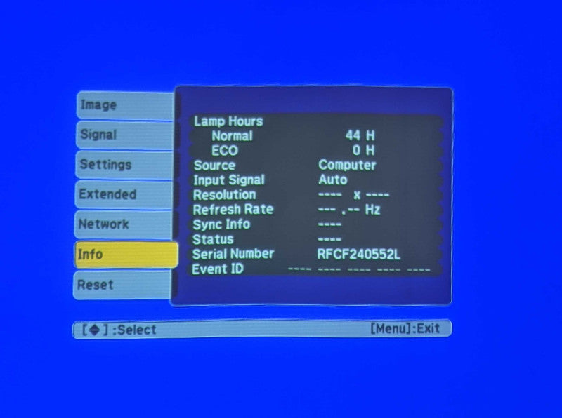EPSON H478A PowerLite 1761W WXGA 3LCD Projector