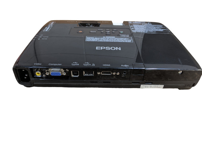 EPSON H478A PowerLite 1761W WXGA 3LCD Projector