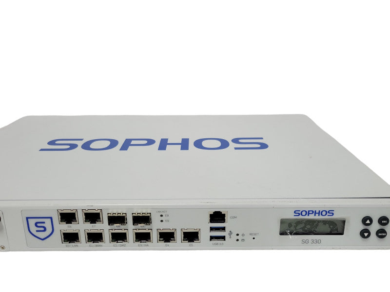 Sophos SG330 Rev.1 8-Port Gig 2-Port SFP Firewall Security Appliance, READ _
