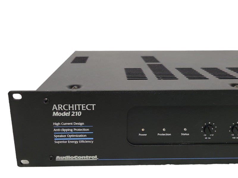 AudioControl Architect Model 210 EQ 2-Channel Stereo Amplifier, READ _