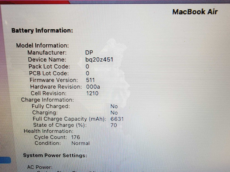 Apple Macbook Air 2017 13\\" 2-Core i7-5650U @ 2.2GHz 8GB DDR3 250GB SSD (