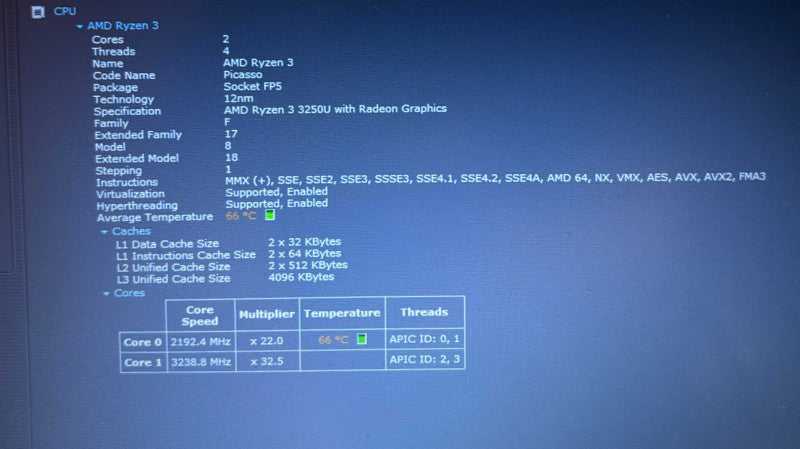 HP Laptop 15ef 1037 Ryzen 3-3250U@2.6 Radeon GPU 16GB RAM 256GB SSD READ!  BudLap
