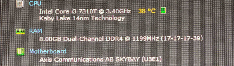 AXIS Camera Station S2208 Appliance 1x 4TB HDD 01580-001-01 _