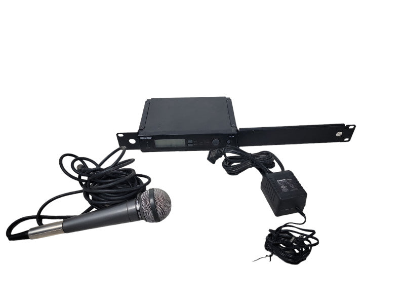 Shure SLX4 J3 Wireless Microphone Receiver W/ Realistic Highball Microphone