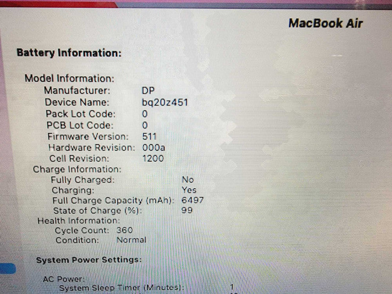 Apple Macbook Air 2017 13\\" 2-Core i5-5350U @ 1.8GHz 8GB DDR3 250GB SSD [Read] (