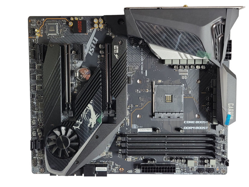 MSI MPG X570 GAMING PRO CARBON WIFI ATX AM4 Motherboard, read _