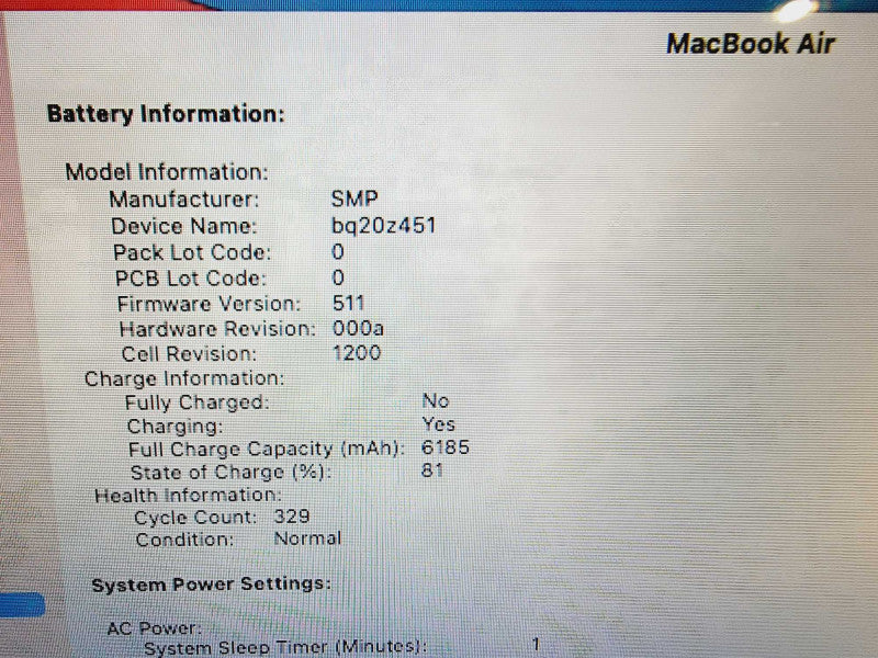 Apple Macbook Air 2014 13\\" 2-Core i5-4260U @ 1.4GHz 8GB DDR3 120GB SSD (