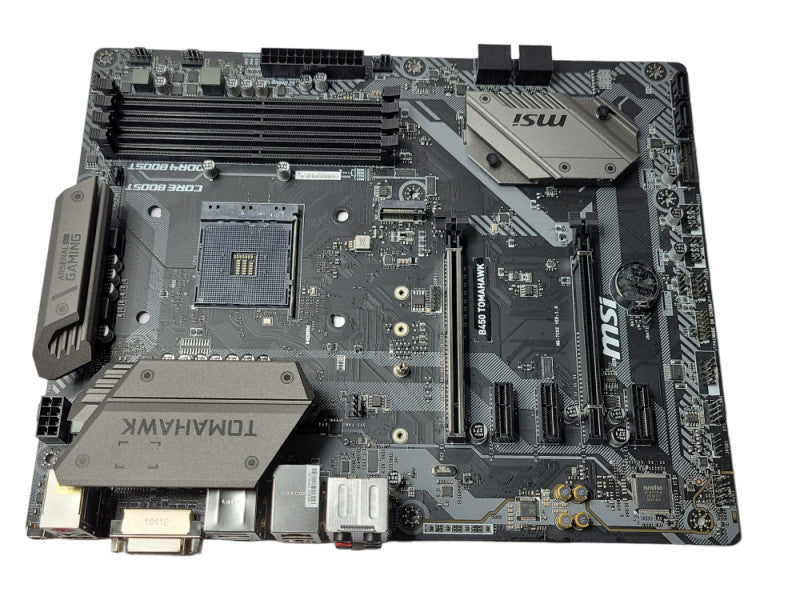 MSI B450 TOMAHAWK MAX AMD Motherboard only, Read _