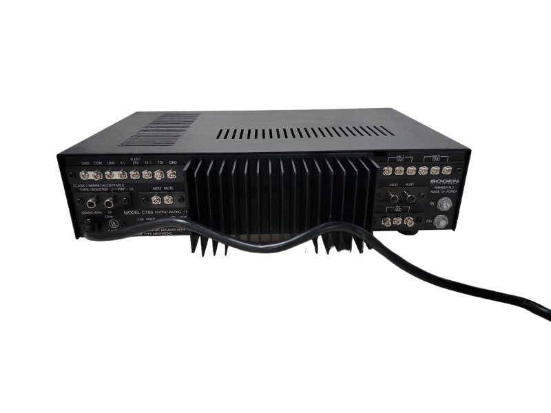 Bogen C100 Amplifier 100 Watt PA Vocals |2 MIC |2 AUX Amp | Classic Series C-