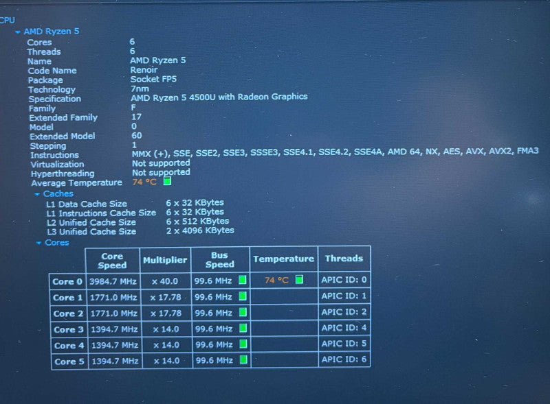 Lenovo ThinkPad E14 Ryzen 5-4500U 16GB RAM 256SSD BIOS Locked READ!  Lap200