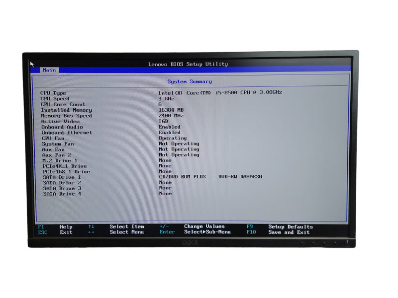 Lenovo ThinkCenter M920T Tower Intel i5 - 8500 CPU @ 3.00GHz 16GB DDR4 Ram Î¸