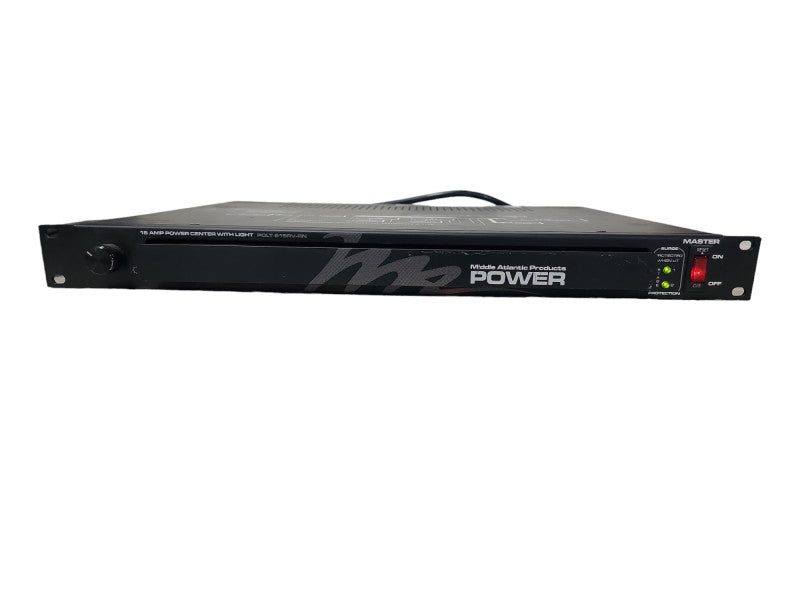 Midde Atlantic Rackmount Power/Lighting, 8 Outlet, 15A, 2-Stage PD-915RV-RN