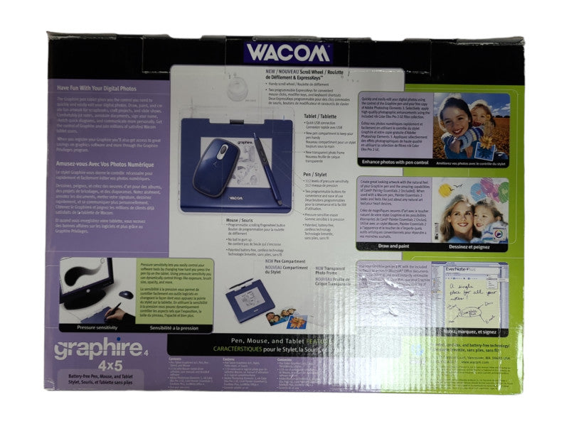 *NEW* Wacom Graphire4 4X5 Pen, Mouse and Tablet