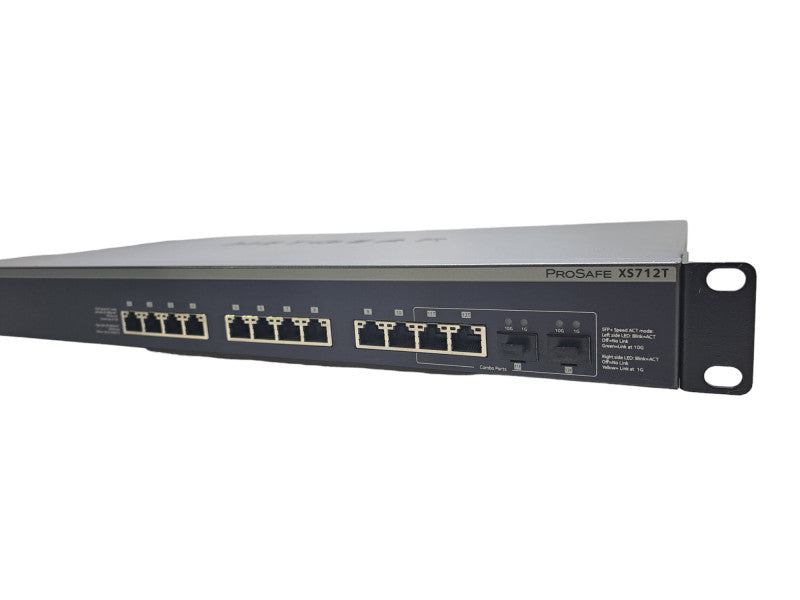 Netgear ProSafe XS712T | 12-Port 10 Gigabit Ethernet Smart Switch | 2x SFP+