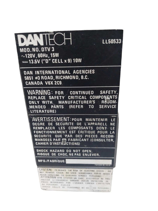 DanTech Radio Tv Cassette Player 3 in 1 Model: DTV-3  =