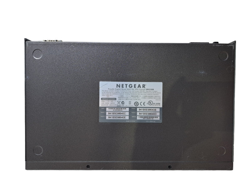Netgear SRX5308 ProSafe Gigabit Quad WAN SSL VPN Firewall