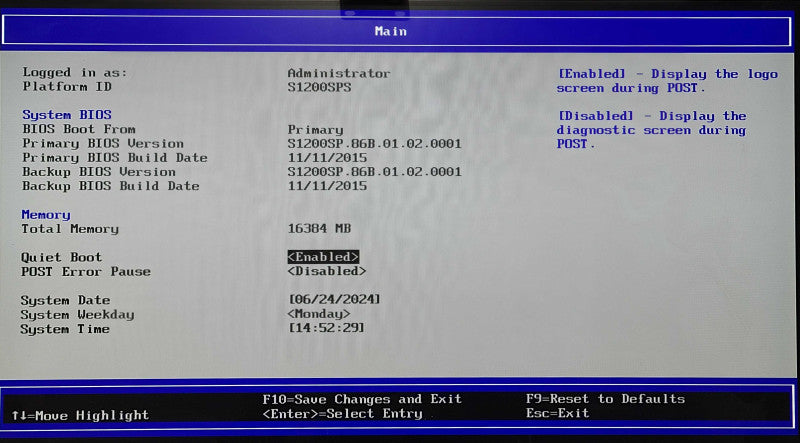 Custom 4U Server, Intel S1200SPS, Xeon E3-1220 v5 3.00GHz, 16GB RAM, No HDD