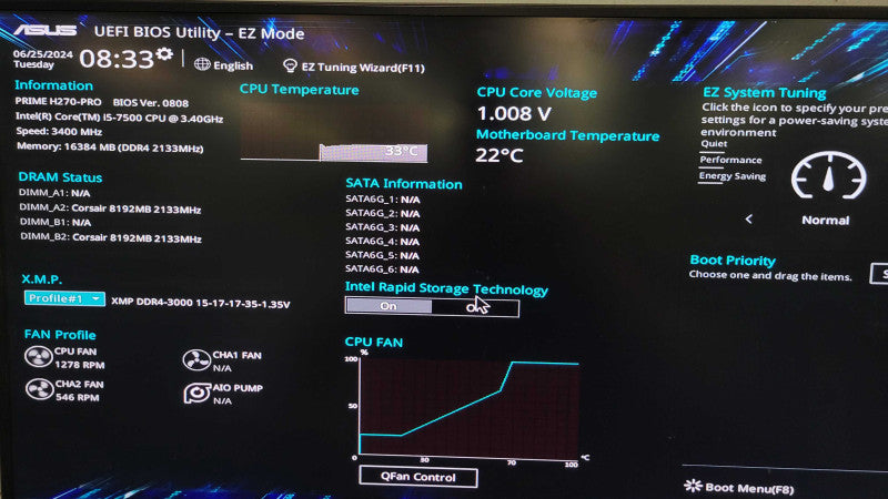 Intel Core i5-7500 | ASUS PRIME H270-PRO | 16GB RAM | 2x M.2 | I/O Plate %