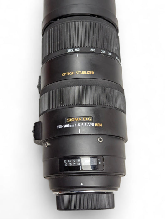 SIGMA DG 150-500mm 1:5-6.3 APO HSM Optical Stabilizer Lens for Nikon  -