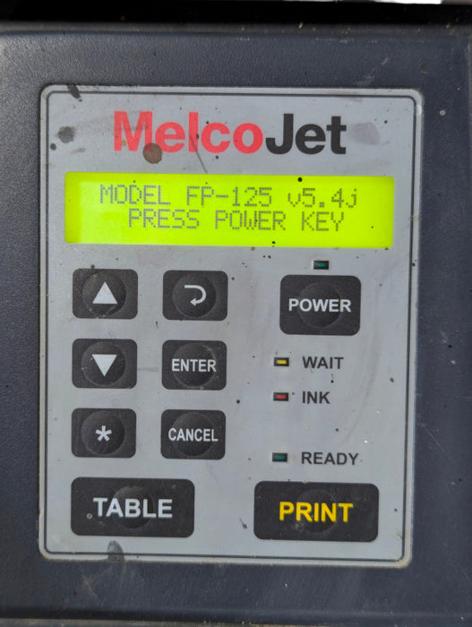Melcojet FP-125 Direct Apparel Printer Please READ  -