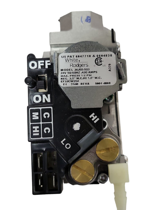 EF33CW204 Carrier furnace OEM White-Rodgers gas valve  _