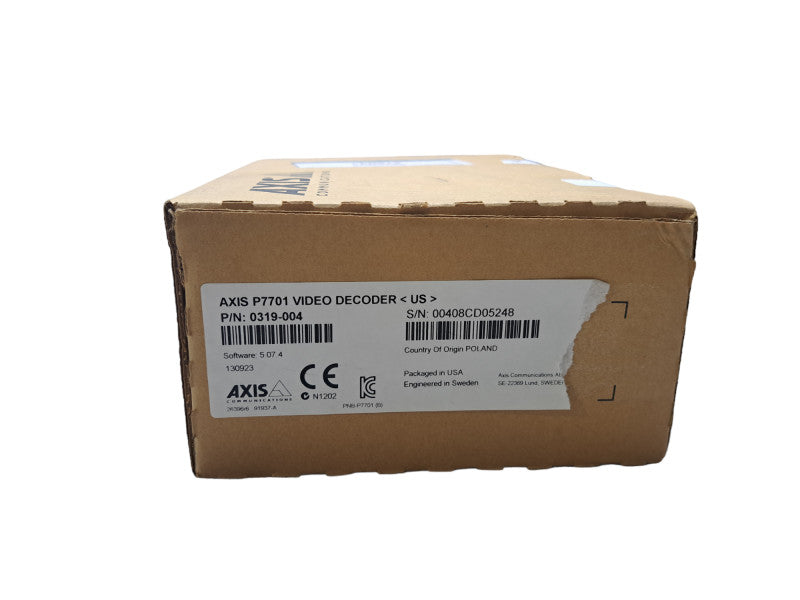 New Open Box | AXIS COMMUNICATIONS P7701 Video Decoder P/N: 0319-004