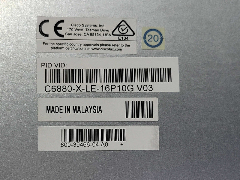 Cisco Catalyst 6880-X 16x 10GbE SFP+ - C6880-X-LE-16P10G Multi Rate Port Card Q_
