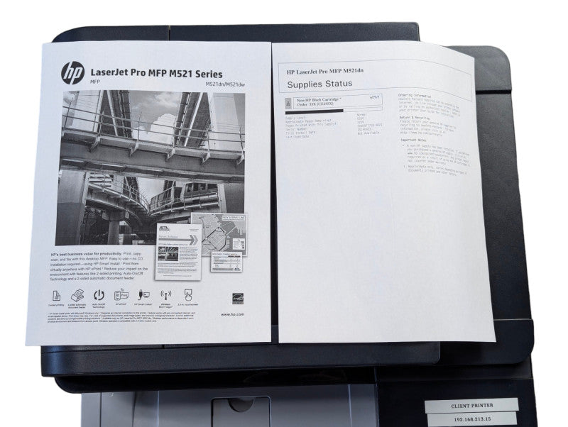 HP LaserJet pro MFP M521dn All-in-One Monochrome Laser Duplex Printer -