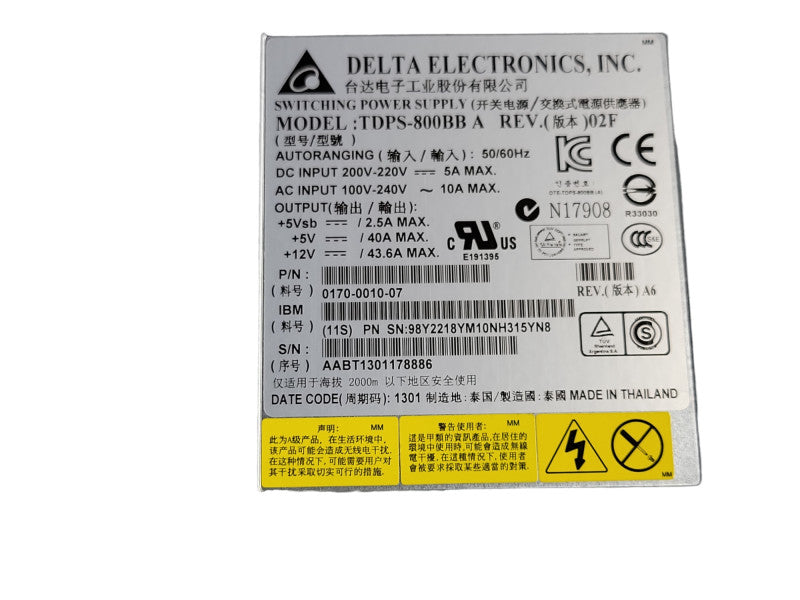 IBM V3500 V3700 V5000 Storage system Power Supply 98Y2218/45W8841 Q_