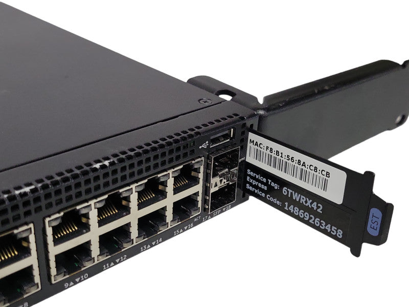 Dell X1018 16 Port Gig PoE 2 X SFP Managed Switch with Ears _